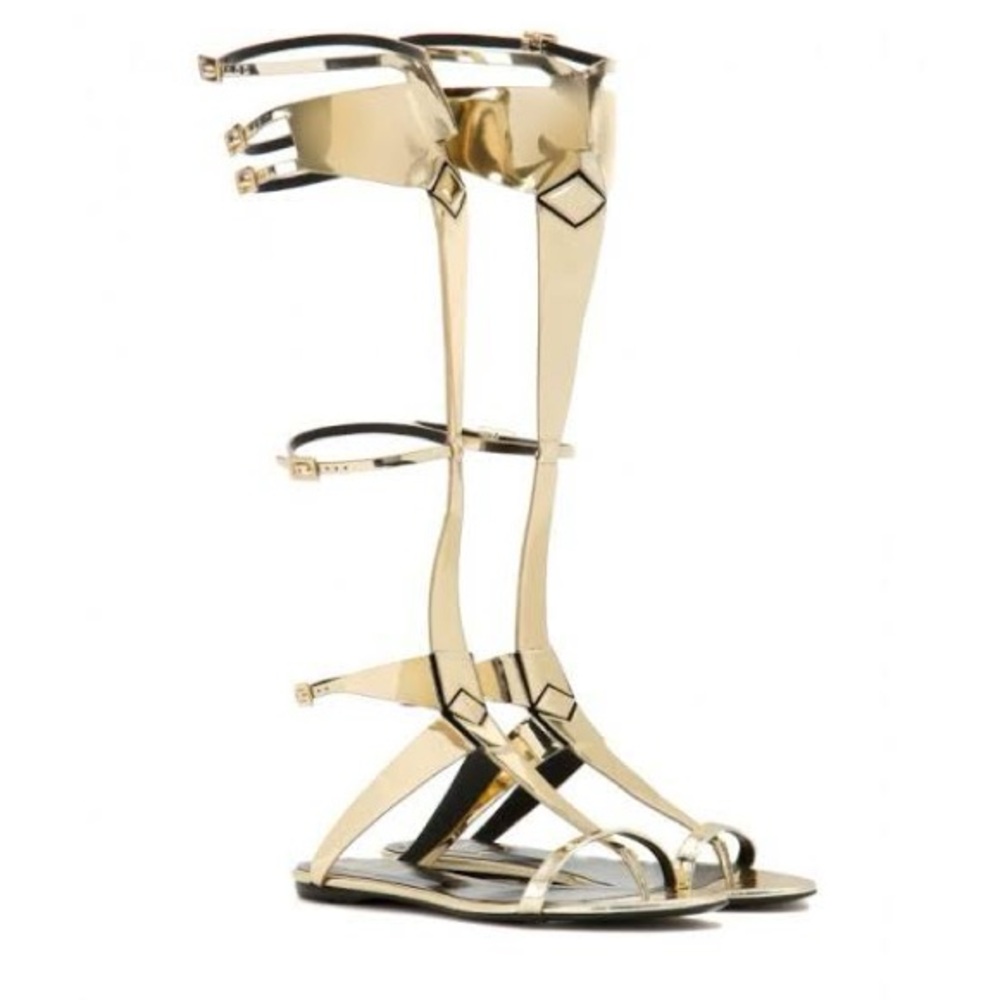Roger Vivier Silver Gladiator Sandals